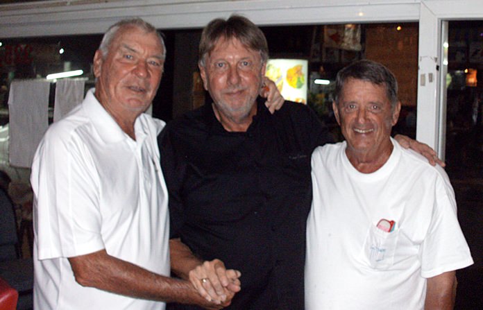 Peter Henshaw (left) with Peter LeNoury (center) and Don Lehmer.
