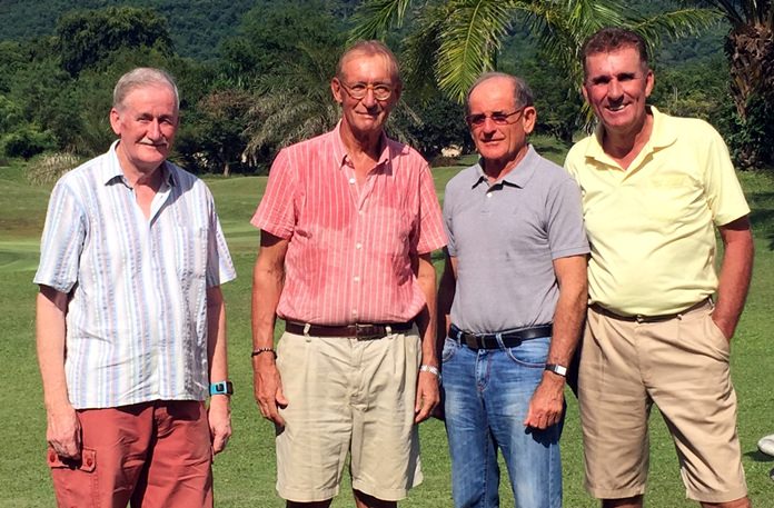 (L-R) Sam Gettinby with Willem Lasonder, Paddy Devereux and Neil Harvey.