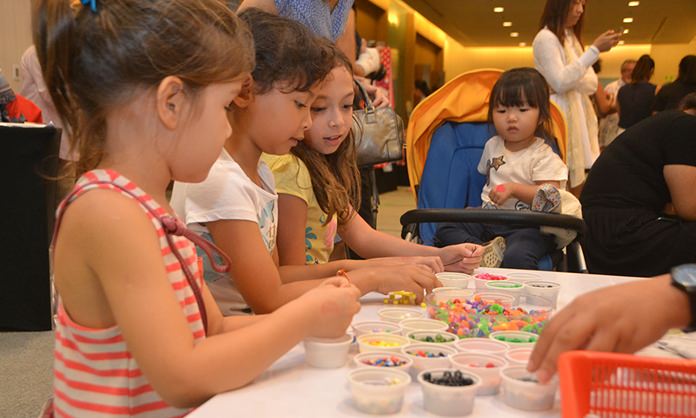 There were plenty of activities on had to keep the young ones busy while mom and dad did their Christmas shopping.