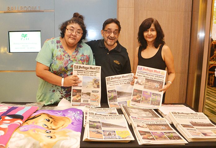The friendly folks from Massic Travel and Pattaya Mail were on hand to help promote the event.