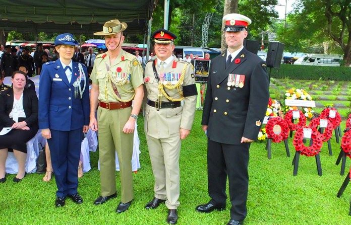 The Defence Attaches of UK, America, Canada and Australia.