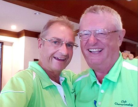 Andre Van Dyk (left) with Dick Warberg.