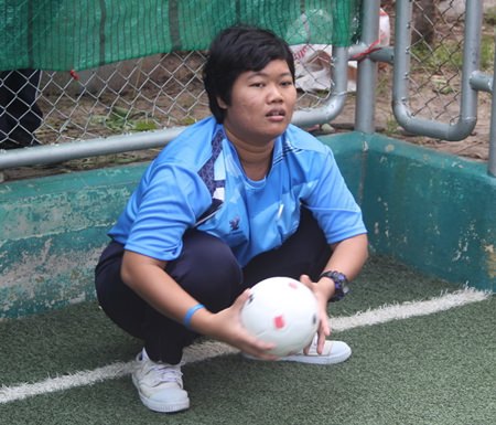 Small and plastic, the ball hurts.