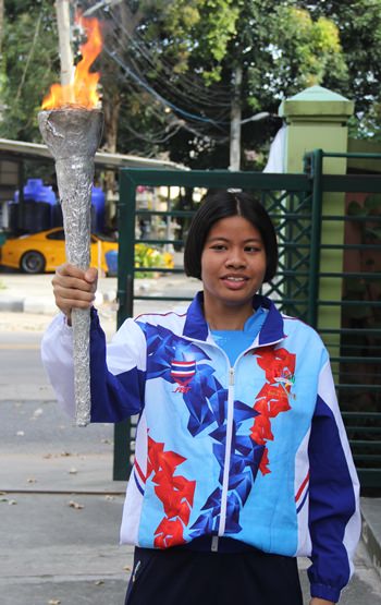 The flame to open the games.