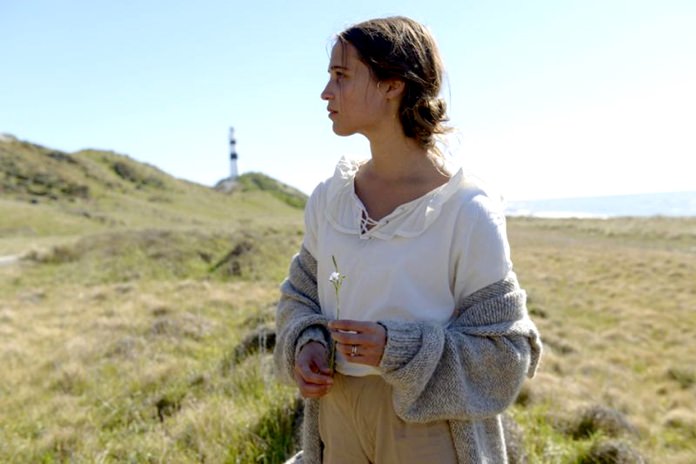 This image shows Alicia Vikander in a scene from, “The Light Between Oceans.” (Davi Russo/Dreamworks II via AP)