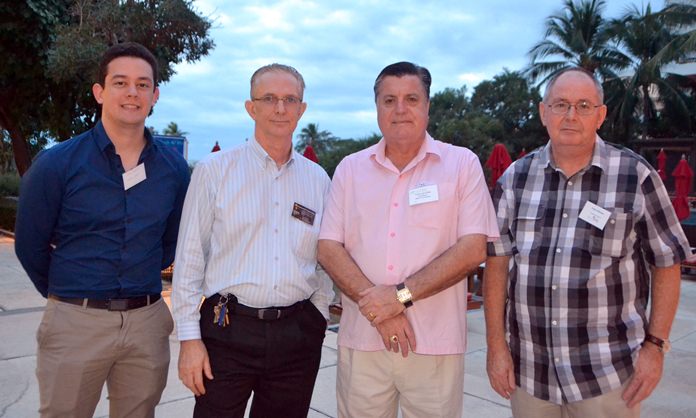 Lukas Griffis from Harrington Industries, Mike Griffis, General Manager, Director of Harrington Industries, Trevor Lan Dick, AustCham ESB Coordinator, and Peter Wisken.