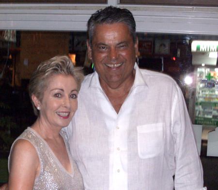 Barry Tregurtha with his wife.