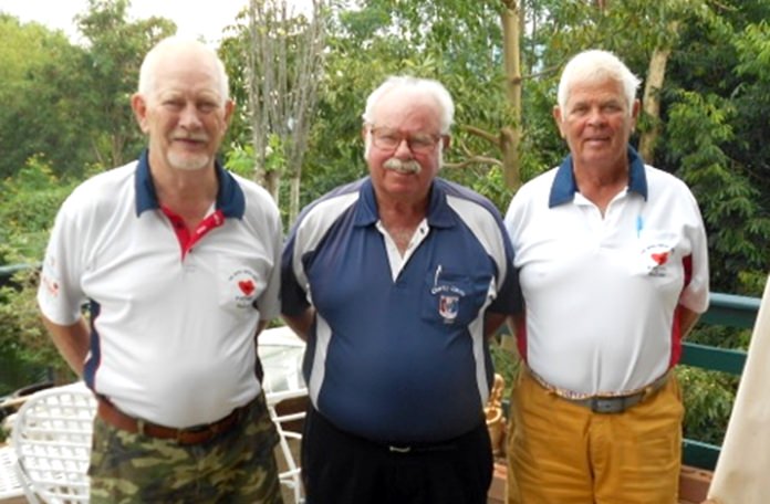 Kai Aabling and Elias Magnussen with Dave Richardson.