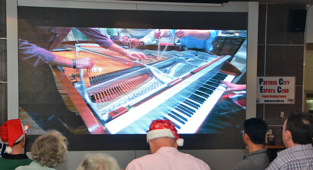 This entertaining video clip presented by David Garmaise featured "The Piano Guys" performing on the piano; which was unique in that there was one on the keyboard while others manipulated the piano wires to produce a great sound.