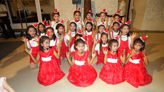The children of the Tung Klom Talman School show their skill in dancing and singing.