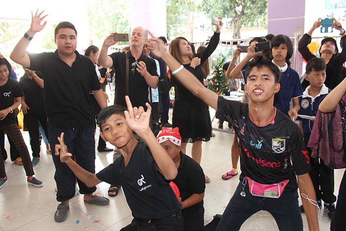 Residents of the Special Children Development Center, Redemptorist Foundation, are truly enjoying the Christmas event.