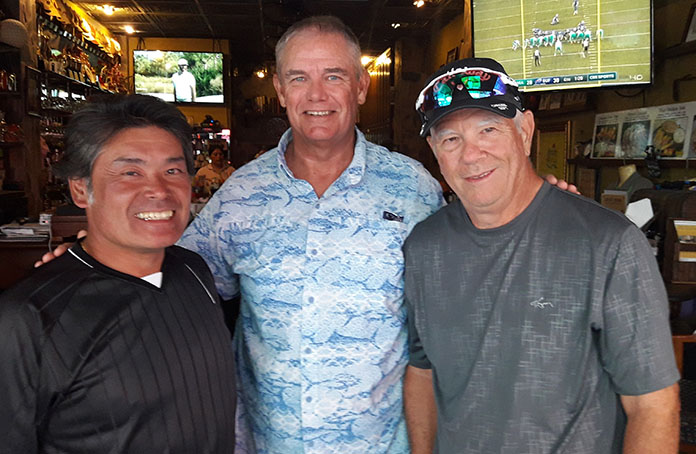 Masaki Shimura with Fred Birch and Alan Rothwell.