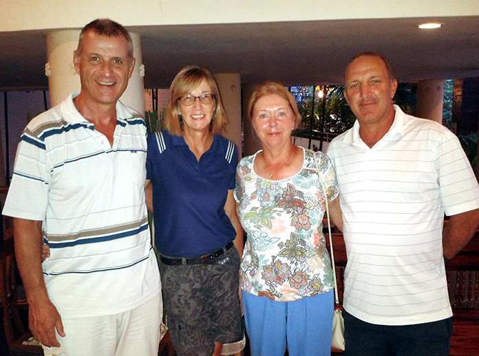 The winning scramble team (from left) Richard Kubicki, Carole Kubicki, Karen Brown and Rob Brown.