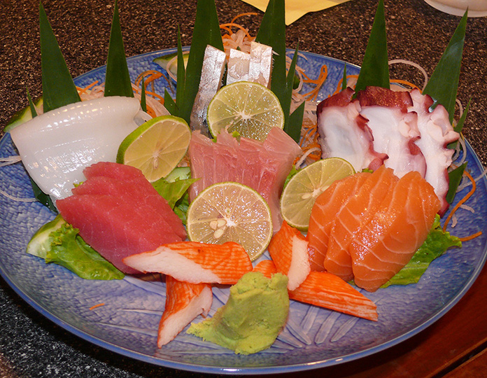 Japanese sashimi.