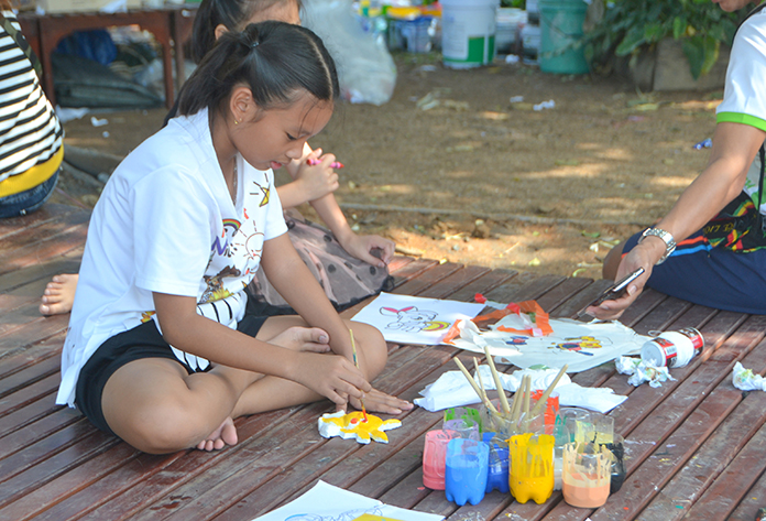 Concentration is a big part of the artistic activities at the Sanctuary of Truth.