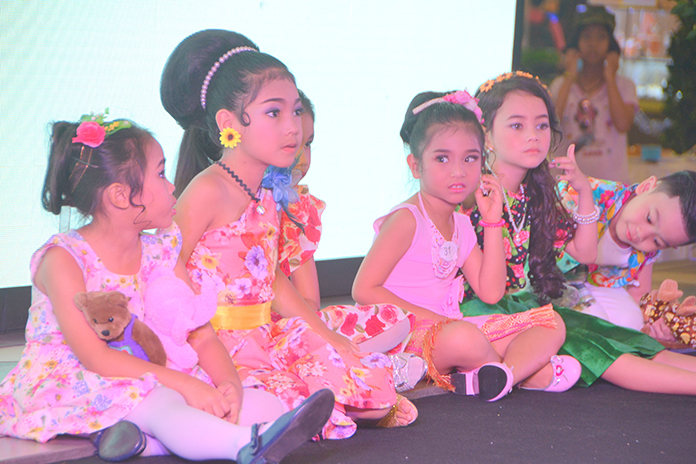 Young future stars dress in their best outfits for the show at the Royal Garden Pattaya.