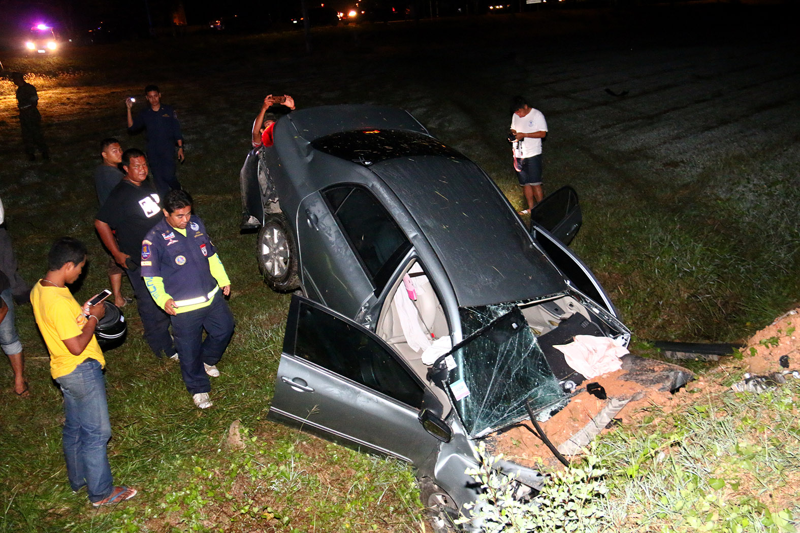 Niyada Hanpol died when her car slammed into a pile of soil in Sattahip.