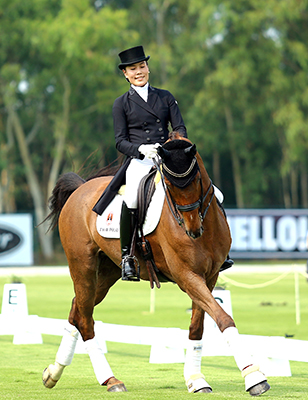 Arinadtha ‘Mint’ Chavatanont and her Clapton C horse gave a fine dressage performance.
