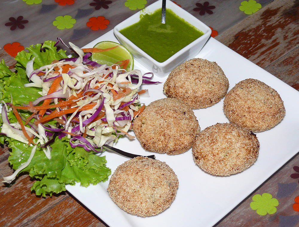 A classic Indian appetizer Dahi ke Kabab, absolutely delicious.