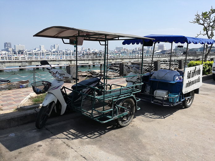 Side carts and other vehicles are no longer permitted to access the Bali Hai docking area due to orders by the military. A lot of them are complaining and it is also affecting boat owners as well.