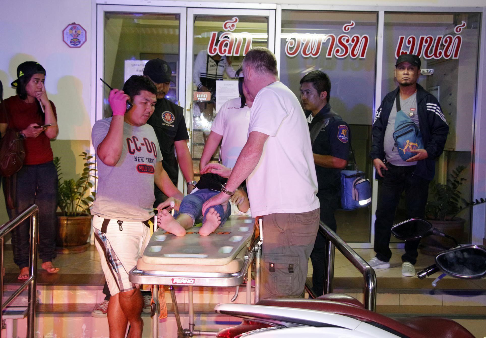 A 9-year-old girl was injured when a bathroom sink broke while she was washing her hands.