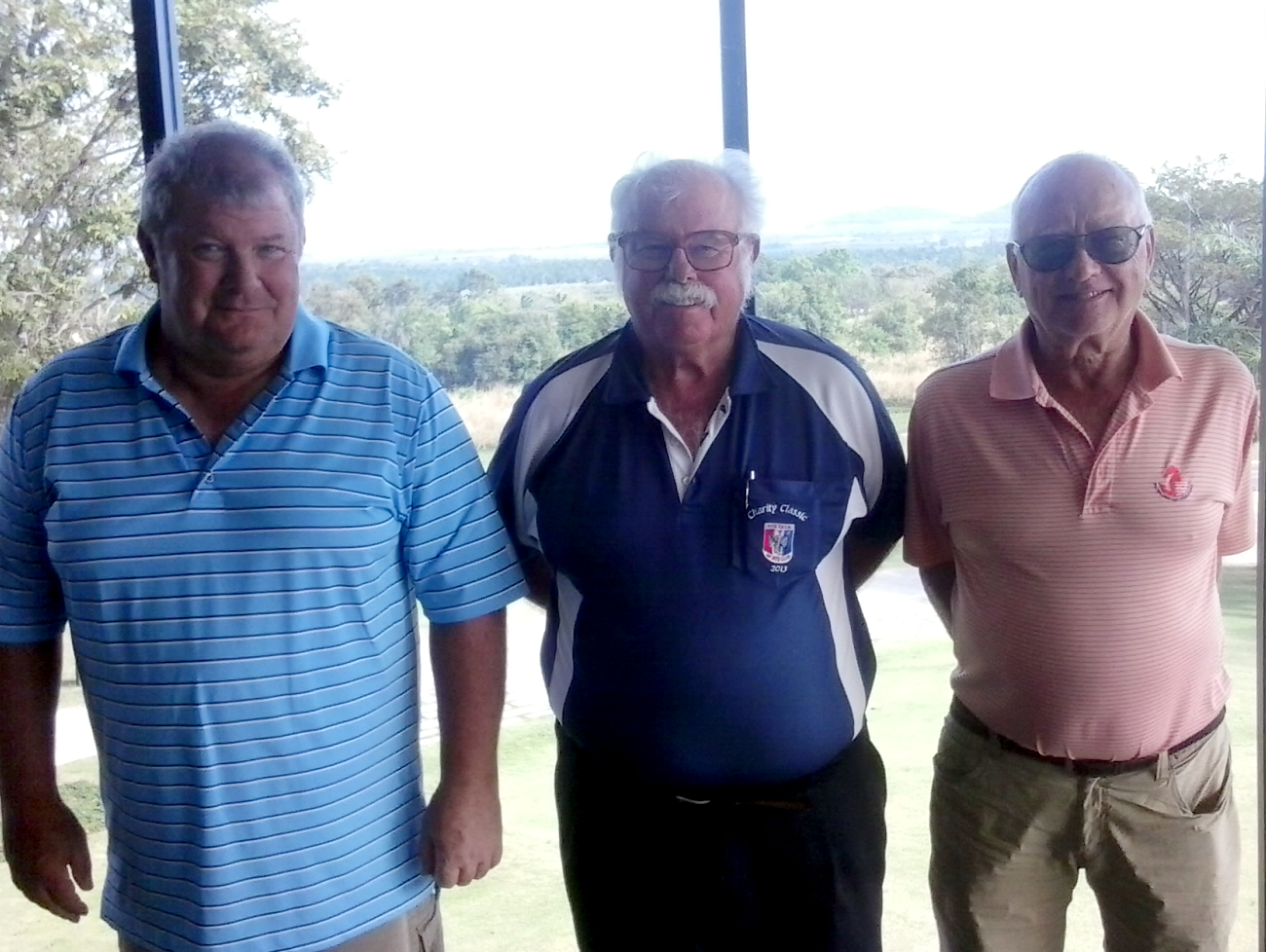 Ronnie Ratte (left) and Jan Lovgreen (right) with Dave Richardson.