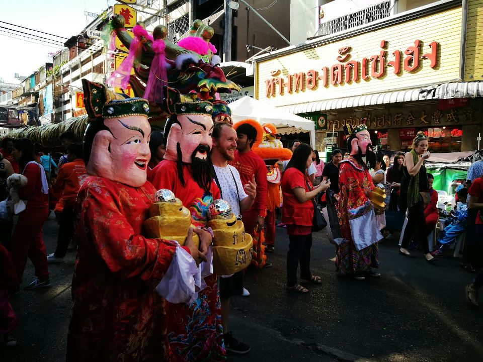 The Chinese New Year Parade is a big hit with tourists and locals alike as the dragon and lion dancers parade along Tha Pae Road bringing prosperity for local businesses.