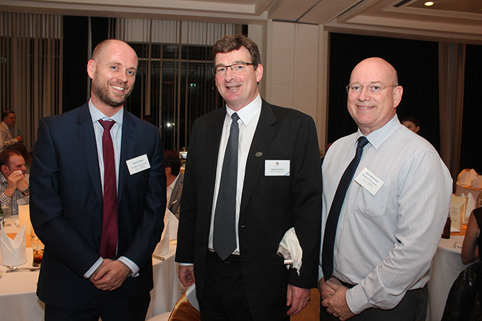 (L to R) James Swan from Tara Pattana International School, Nigel Westlake Founding Headmaster at Rugby School Thailand, Graham Macdonald Macallan Insurance Broker.