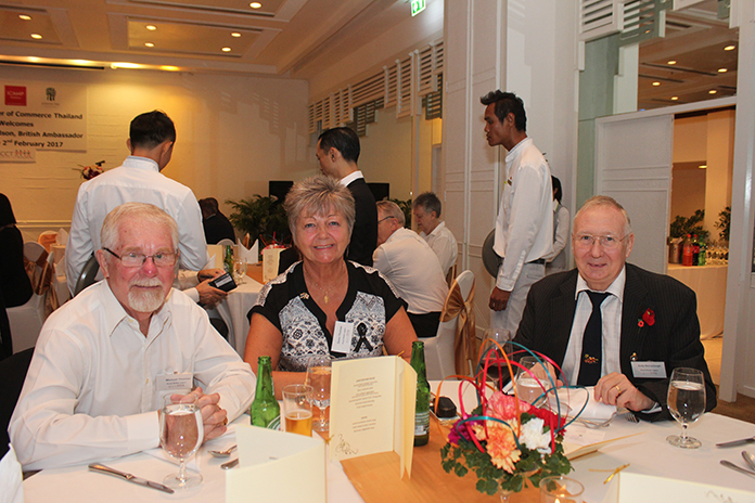 Representing the Royal British Legion Thailand are Michael and Dawn Thomas with Andy Barraclough