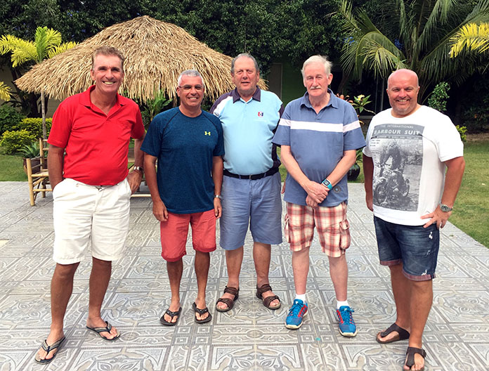 From left: Neil Harvey, Martin Hayes, George Gamble, Sam Gettinby and Dave Smith.