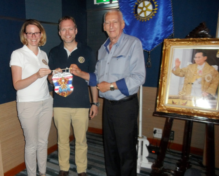 Young Rotarians from Germany, Buchmann and Sten Schmidt came for a visit.