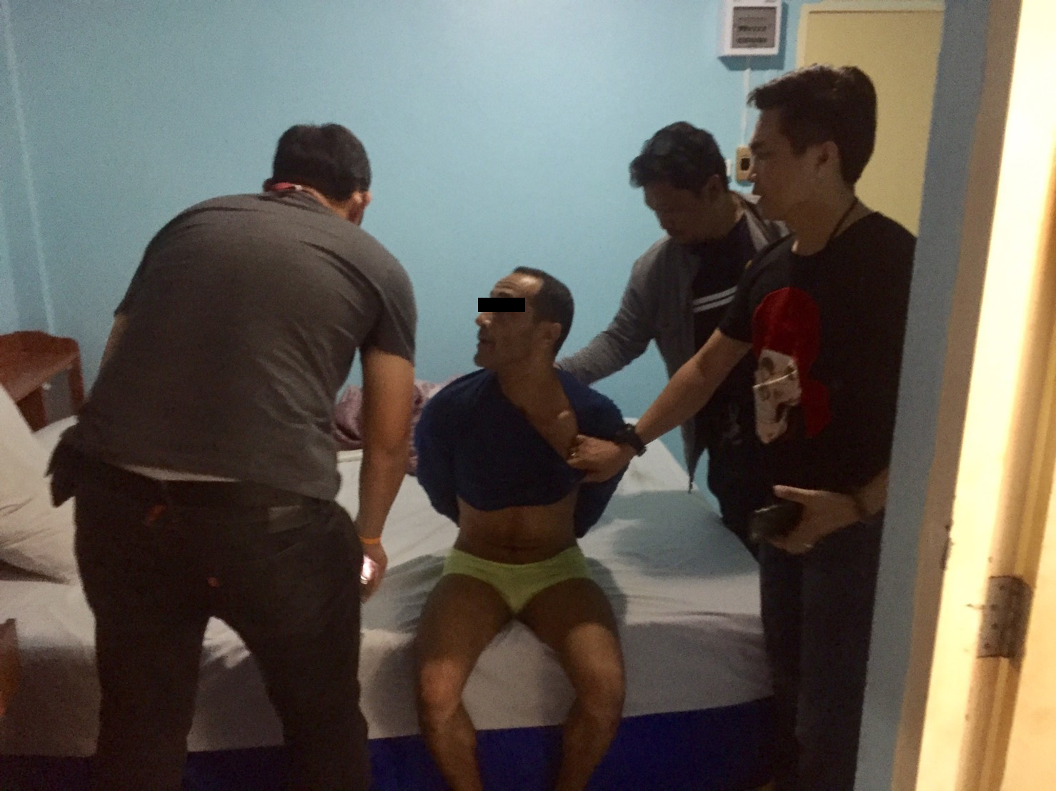 Algerian Nadir Ladmia was arrested for allegedly burglarizing a string of hotel rooms in Pattaya.