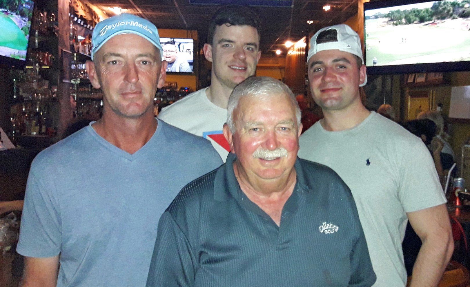 Darren Stanton, Mick Neyland, Sean McHugh and Andy Bell back at The Club.
