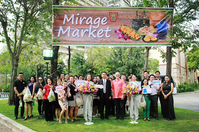 Centara Grand Mirage Beach Resort General Manager Andre Brulhart presides over the opening of the Mirage Market.