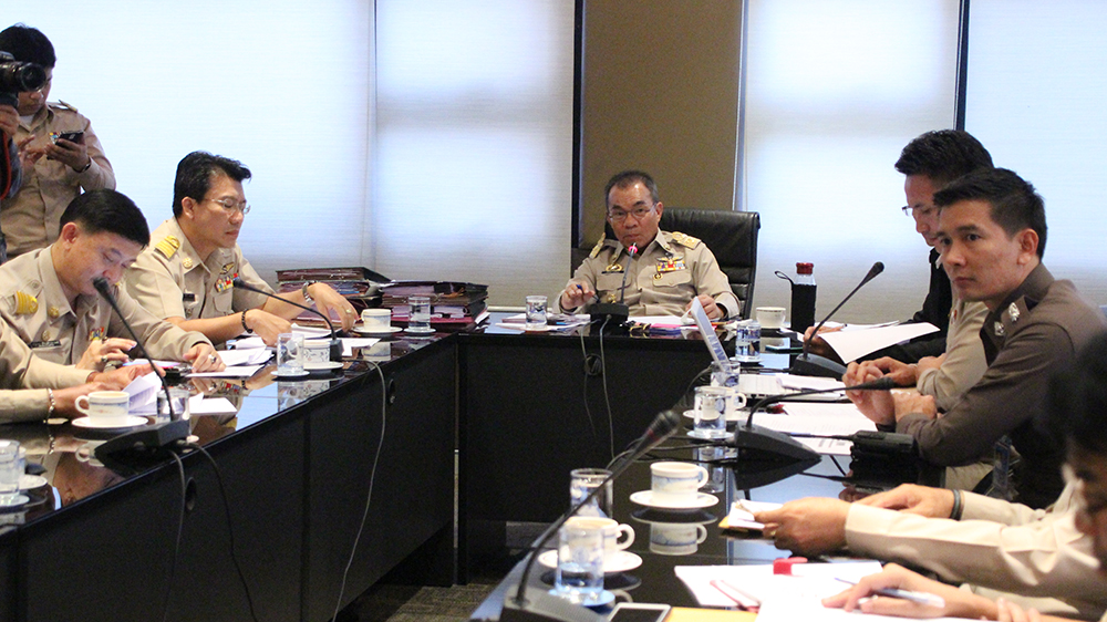 Education Department chief Wutipon Charoenpon presides over the recent planning meeting for the annual “wan lai” finale.