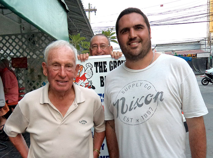 Don Richardson (left) with Tom McMahon.