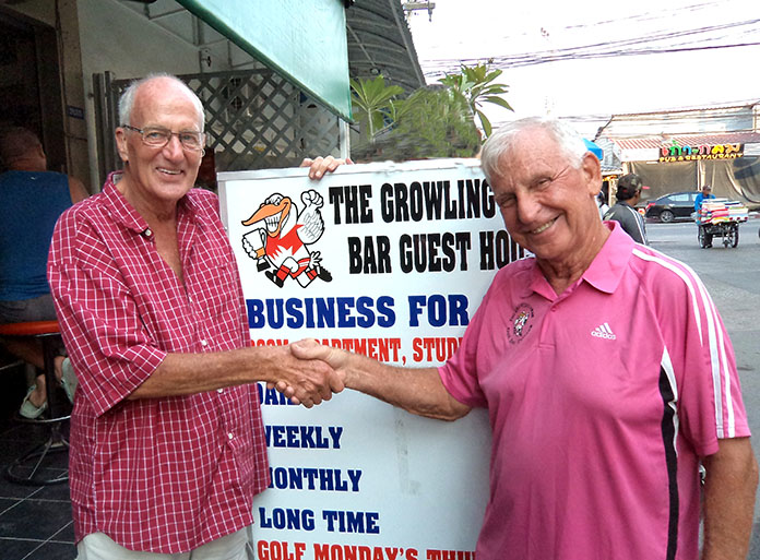 Alan Sanders (left) with JC Lhoste.