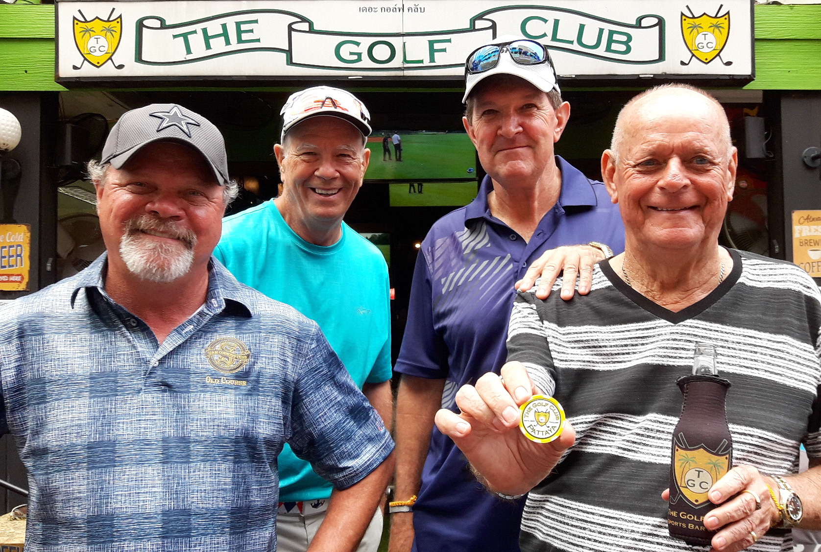 Gilbert King with Alan Rothwell, Ritchie McGhie and Robbie Taylor.