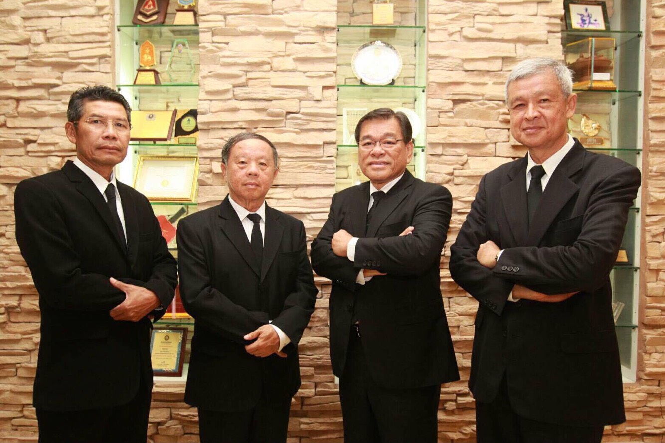 Pattaya’s new deputy mayors: (L to R) Sukwat Suksawat, Bandit Khunchak, Apichart Virapal, and Vichien Pongpanit.