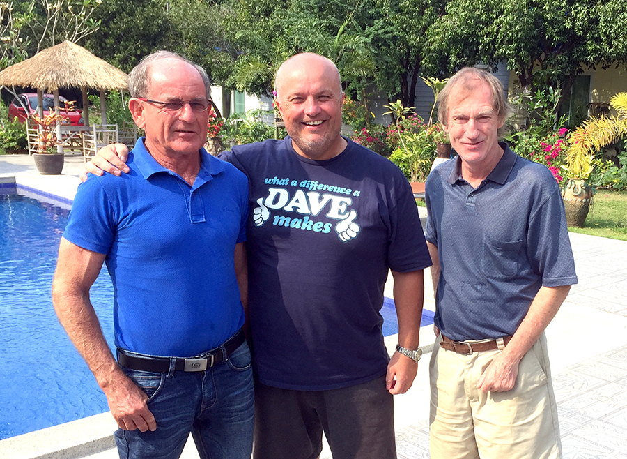 From left: Patrick Devereux, Dave Smith and Jonathan Pratt.