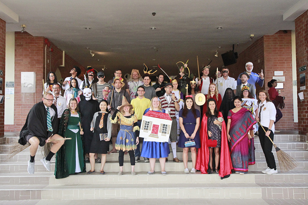 Secondary School staff dressed as their favourite characters.