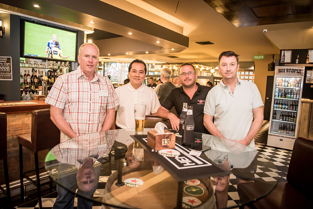 Mark Thompson, Robin Goh, Gavin Perfect, and Geoffrey Fordham.