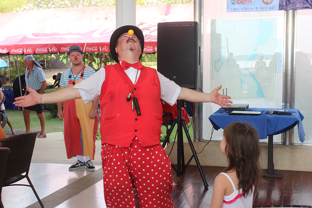 Dr. Penguin wowed the children again, with his magic show.