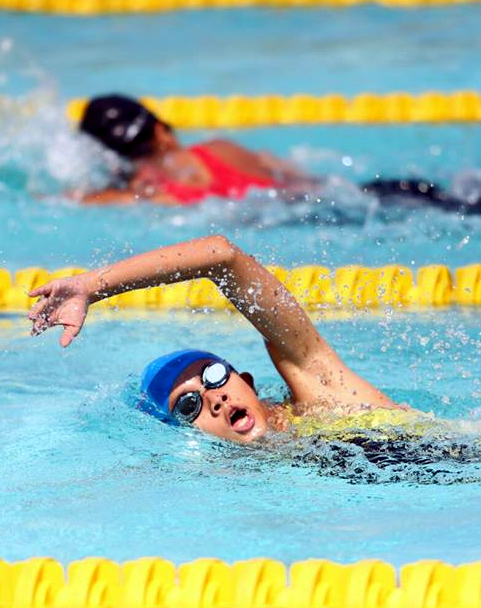 The event featured a variety of swimming disciplines and race distances.