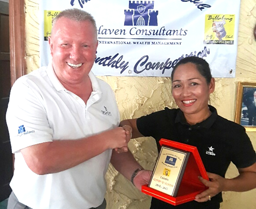 Miss Som (right) was named ladies champion.