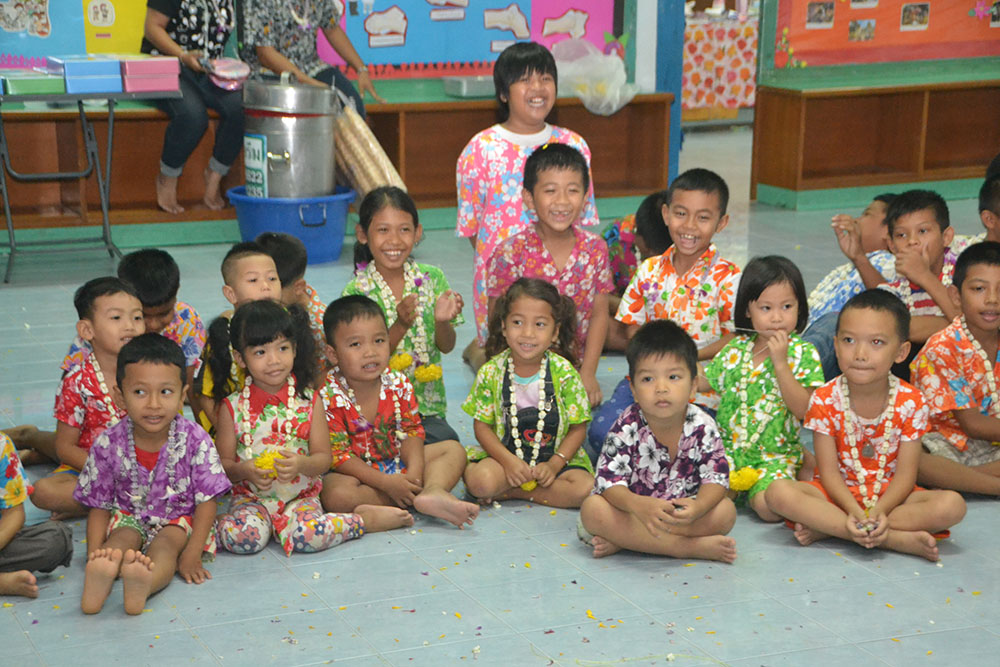 Youngsters take delight in the foolishly fun antics of the adults.