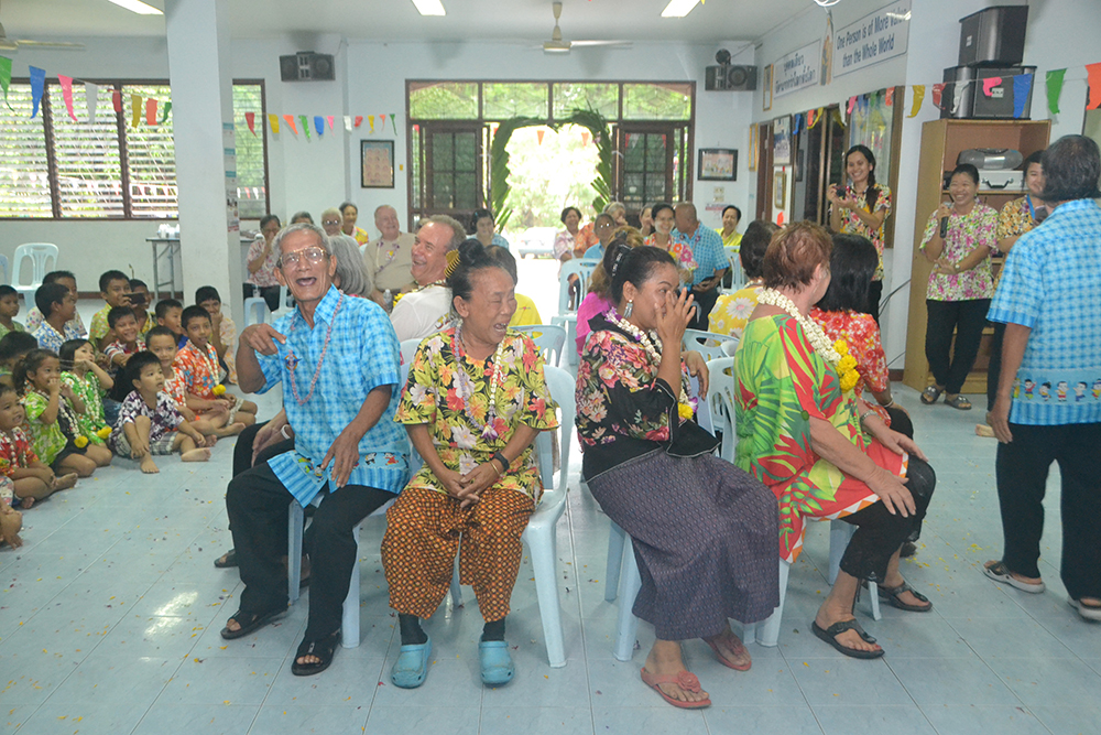 A little game of musical chairs keeps the party going.