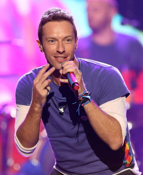 Chris Martin of Coldplay. (AP Photo)
