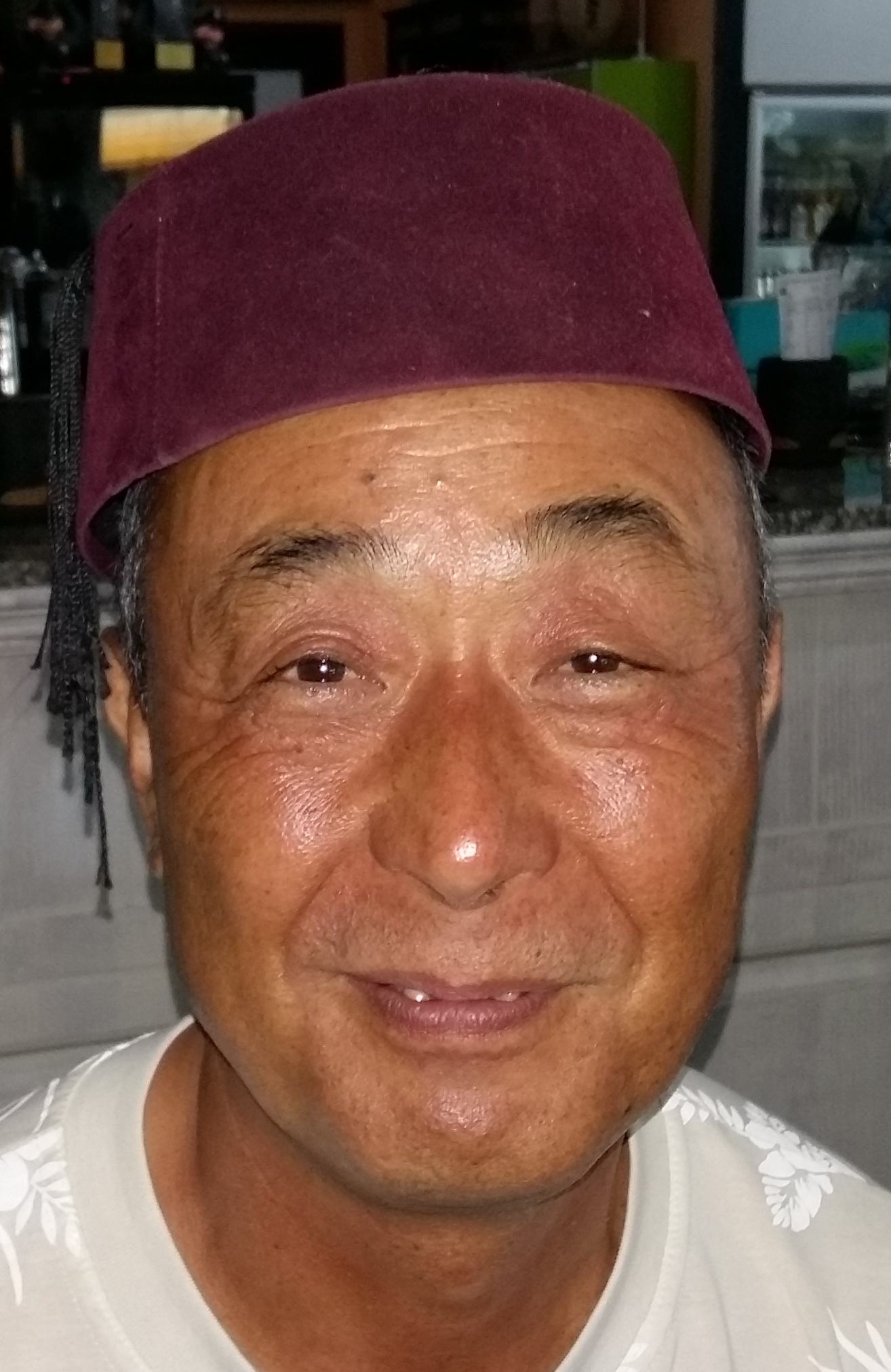 Yukio Kikuchi with fez.