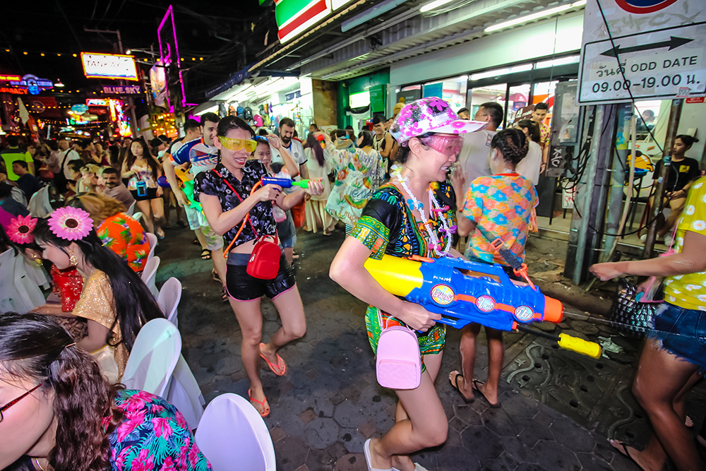 The “Wet and Cool the Thai Way” celebration is full of fun on Walking Street.